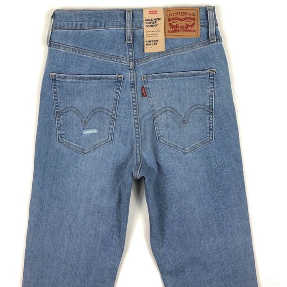 Levi's Mile High Rise Super Skinny Womens Jeans - Picture 12 of 12